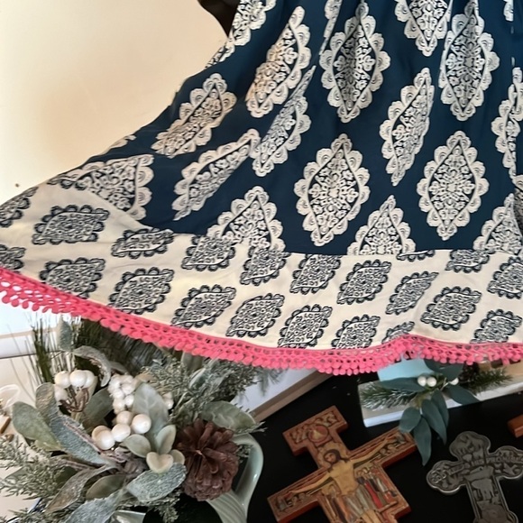 MATILDA JANE Brilliant Daydream On the Fringe Navy/White Romper,Sz Medium, NWT. - Picture 12 of 12